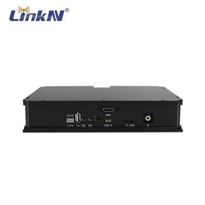 بوليس UGV نظام فيديو لاسلكي CVBS NTSC PAL HDMI COFDM QPSK AES256 تشفير منخفض التأخير
